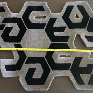 Cactus Jack Reality Rug by Travis Scott Black and Gray